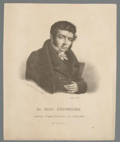 Portret van Carl Schneider
