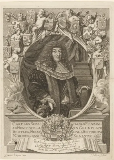Portret van Carl Sebastian Pfinzing von Henfenfeld