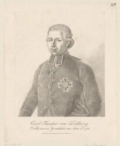 Portret van Carl Theodor Anton Maria von Dalberg