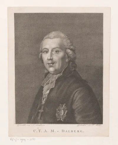 Portret van Carl Theodor Anton Maria von Dalberg