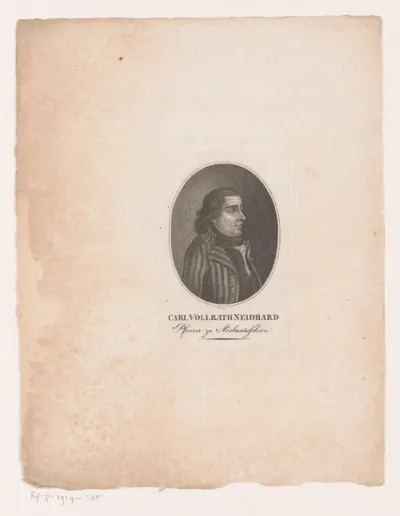 Portret van Carl Vollrath Neidhard