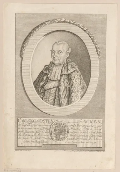 Portret van Carl von den Osten-Sacken