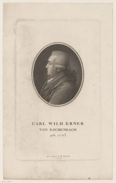 Portret van Carl Wilh. Ebner von Eschenbach