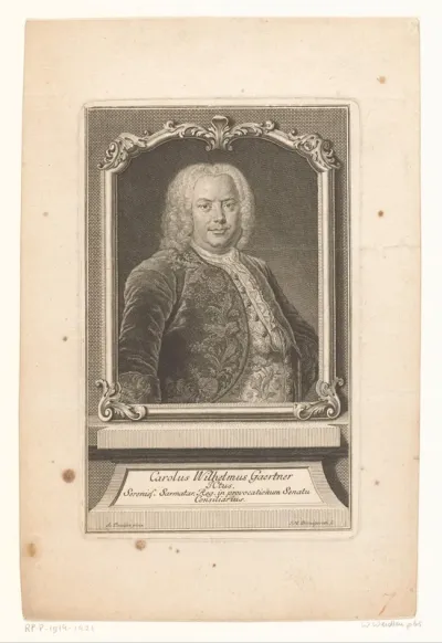 Portret van Carl Wilhelm Gaertner