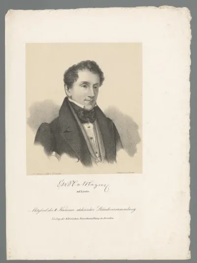 Portret van Carl Wilhelm Traugott von Mayer