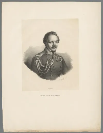 Portret van Carl Wilhelm von Heideck