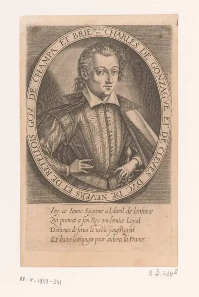 Portret van Carlo I Gonzaga, hertog van Mantua en Montferrat