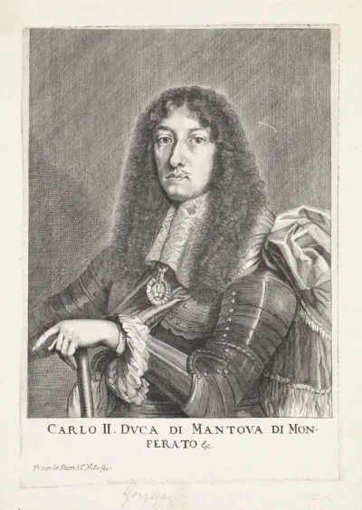 Portret van Carlo II Gonzaga, hertog van Mantua en Montferrat