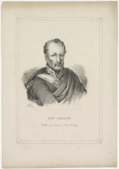 Portret van Carlos María Isidro Benito de Borbón y Borbón-Parma