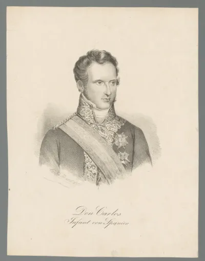 Portret van Carlos María Isidro Benito de Bórbon