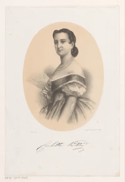 Portret van Carlotta Patti