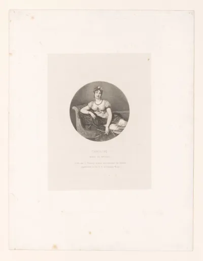 Portret van Carolina Bonaparte
