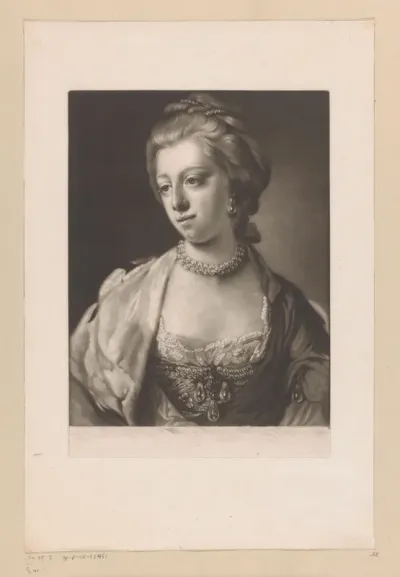 Portret van Caroline Mathilde van Wales