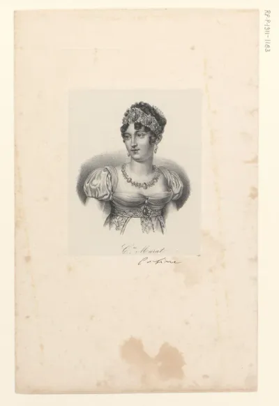 Portret van Caroline Murat (née Bonaparte)
