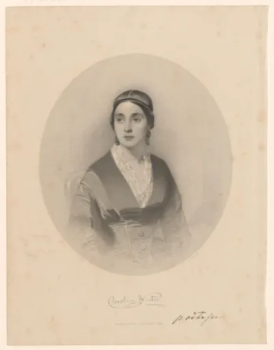 Portret van Caroline Norton