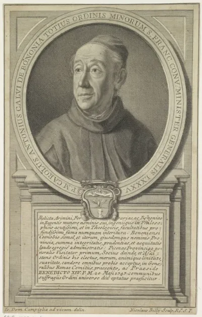 Portret van Carolus Antonius Calvi de Bononia