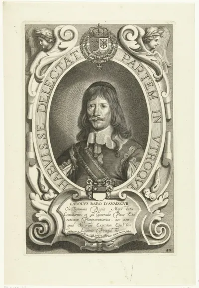 Portret van Carolus Baro D'Avaugour