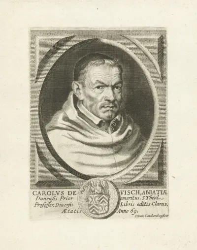 Portret van Carolus de Visch op 69-jarige leeftijd