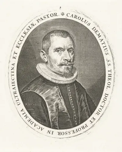 Portret van Carolus Dematius op 46-jarige leeftijd