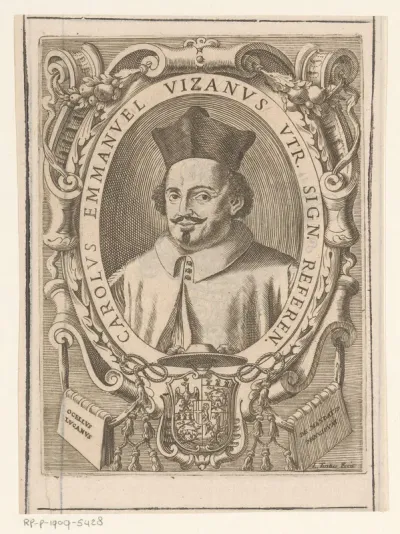 Portret van Carolus Emmanuel Vizanus