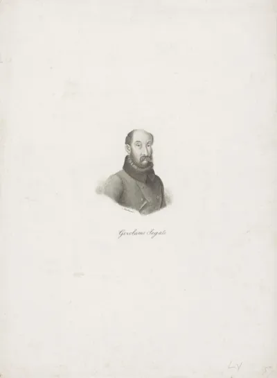 Portret van cartograaf en naturalist Girolamo Segato