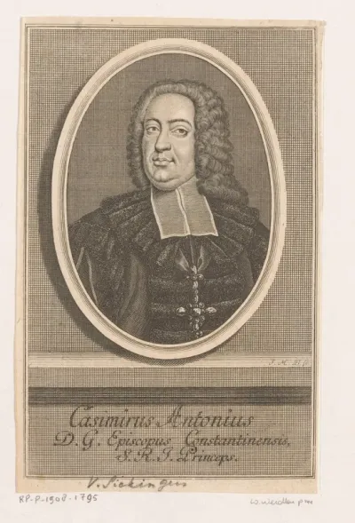 Portret van Casimir Anton, Reichsfreiherr von Sickingen, bisschop van Konstanz