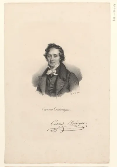 Portret van Casimir Delavigne