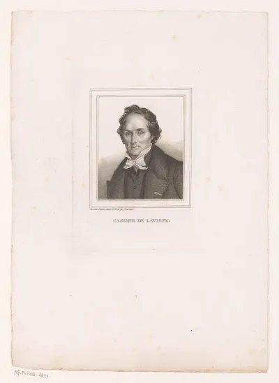 Portret van Casimir Delavigne