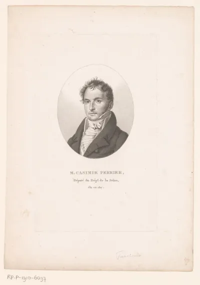 Portret van Casimir-Pierre Périer