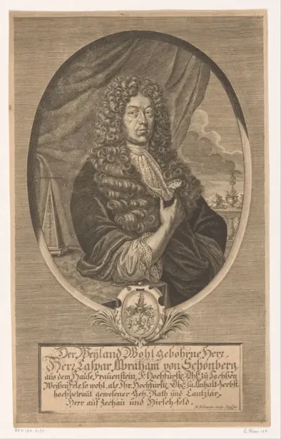 Portret van Caspar Abraham von Schönberg