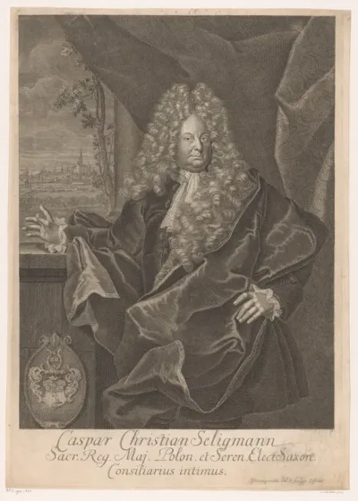 Portret van Caspar Christian Seligmann
