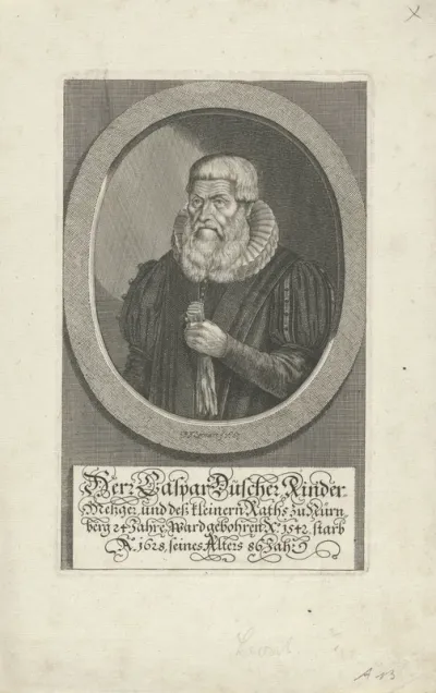 Portret van Caspar Duscher