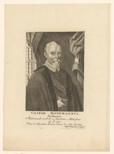 Portret van Caspar Hoffmann