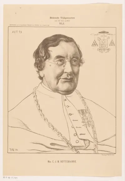 Portret van Caspar Josefus Martinus Bottemanne