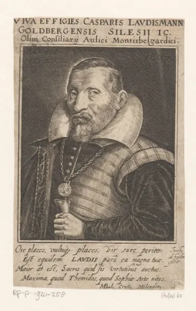 Portret van Caspar Laudismann