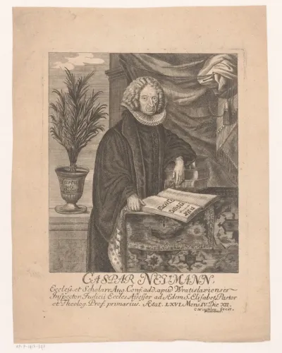 Portret van Caspar Neumann