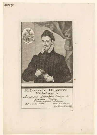 Portret van Caspar Odontius