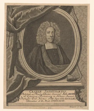 Portret van Caspar Sagittarius