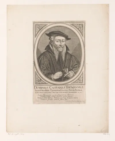 Portret van Caspar Thomann