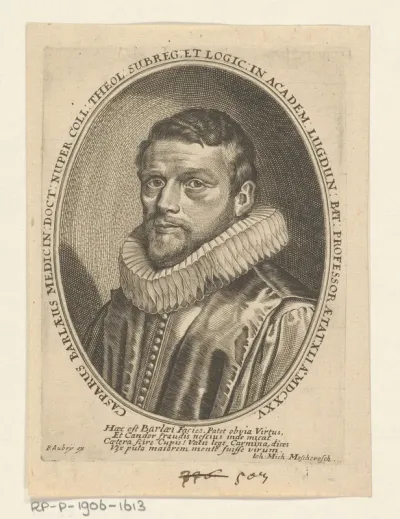 Portret van Caspar van Baerle op 41-jarige leeftijd