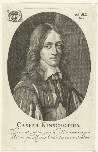 Portret van Caspar van Kinschot op 25-jarige leeftijd