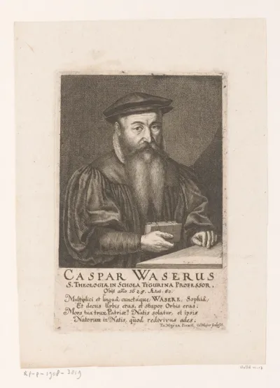 Portret van Caspar Waser