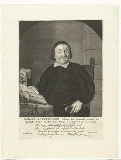 Portret van Casparus de Carpentier op 39-jarige leeftijd
