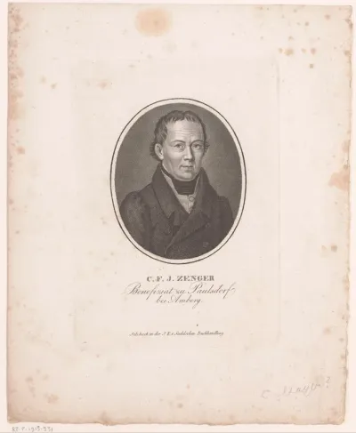 Portret van Cassiodor Franz Joseph Zenger
