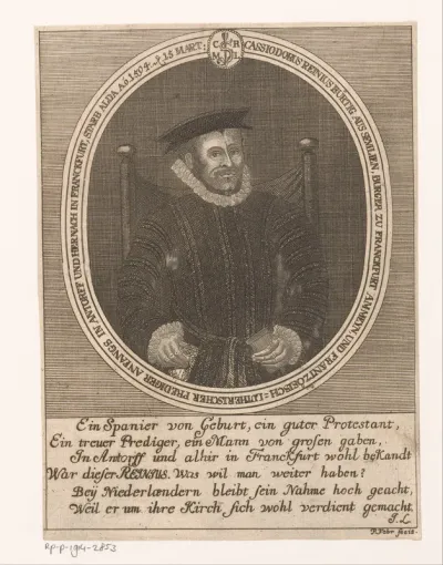 Portret van Cassiodoro de Reina
