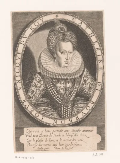 Portret van Catharina de Bourbon