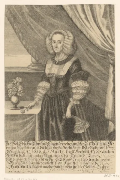 Portret van Catharina Dorothea Buchner
