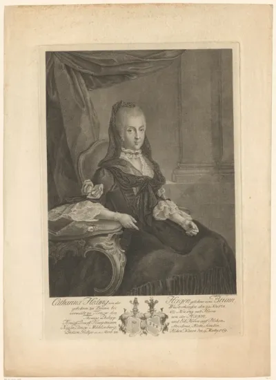Portret van Catharina Hedwig von der Hagen