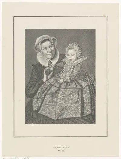 Portret van Catharina Hooft met haar min