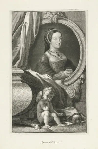 Portret van Catharina Howard, koningin van Engeland